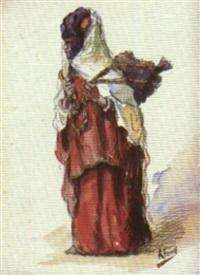 EDOUARD HERZIG LA PORTEUSE MAROCAINE A LA ROBE ROUGE